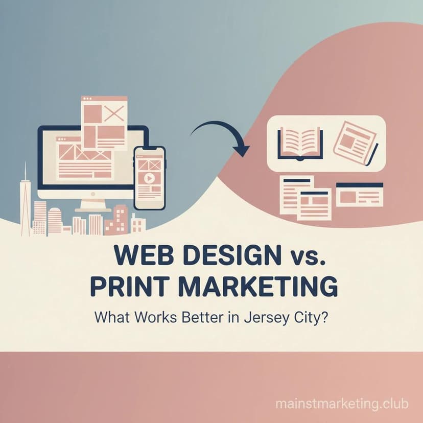Web Design vs. Print Marketing – What Works Better in Jersey City?